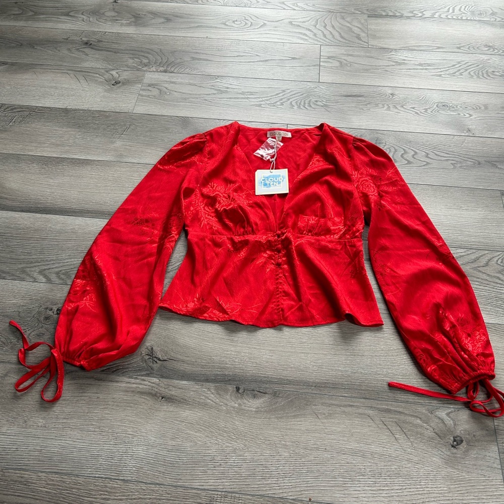 Red blouse